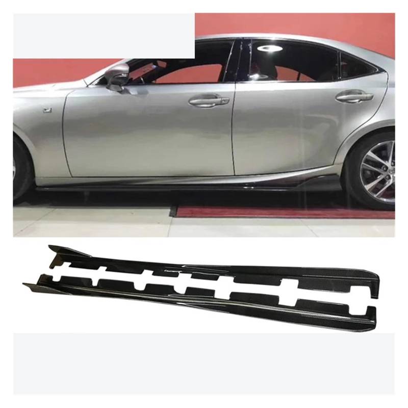 Auto-Seitenschweller, A Style Türschürzen aus echtem Carbon, Seitenschweller, kompatibel mit Lexus IS200T IS250 IS300 IS Automodell 2013–2019(Unpainted FRP) von CNZLUVNS