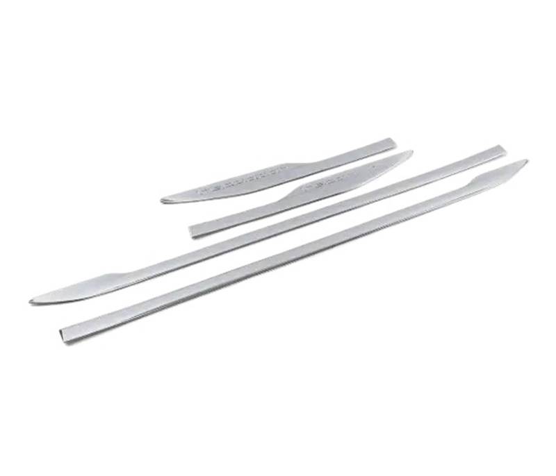 Auto-Seitenschweller, Edelstahl/ABS Chrom Auto Seitenschweller Stoßstange Seitentür Körperabdeckung kompatibel for VOLVO XC60 2018 2019 2020 2021 2022 2023(ABS Chrome) von CNZLUVNS