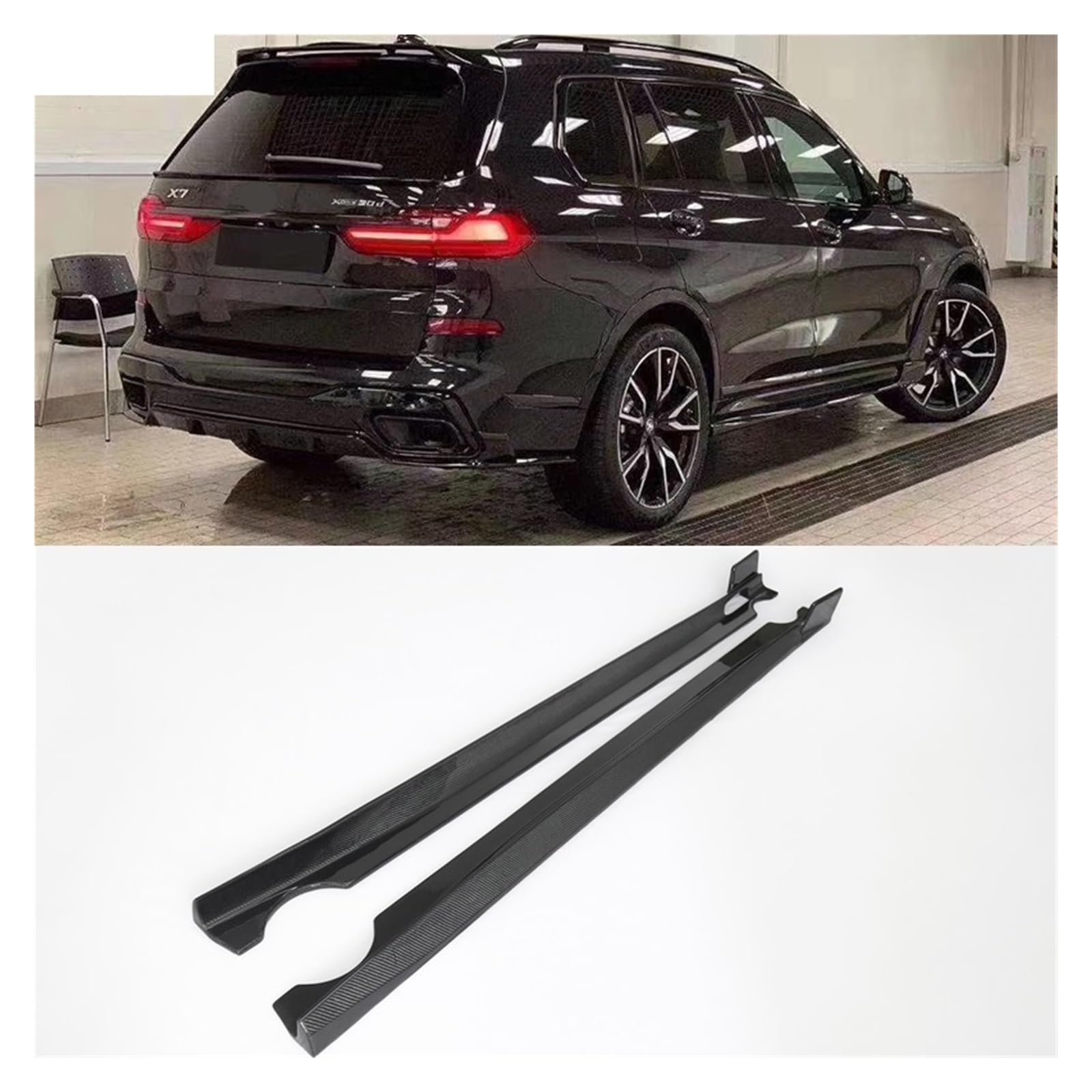 Auto-Seitenschweller, G07 X7 Carbon Seitenschweller kompatibel for BMW G07 X7 Car Body Kit 2021 Auto-Seitenschweller, G07 X7 Carbon Seitenschweller kompatibel for BMW G07 X7 Car Body Kit 2021 von CNZLUVNS