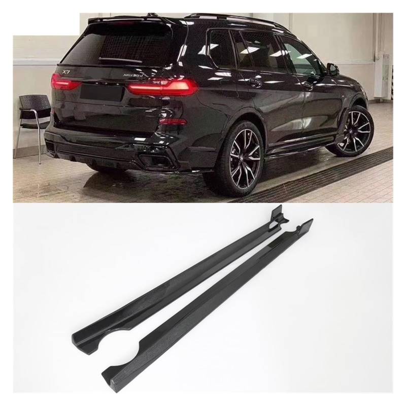 Auto-Seitenschweller, G07 X7 Carbon Seitenschweller kompatibel for BMW G07 X7 Car Body Kit 2021 von CNZLUVNS