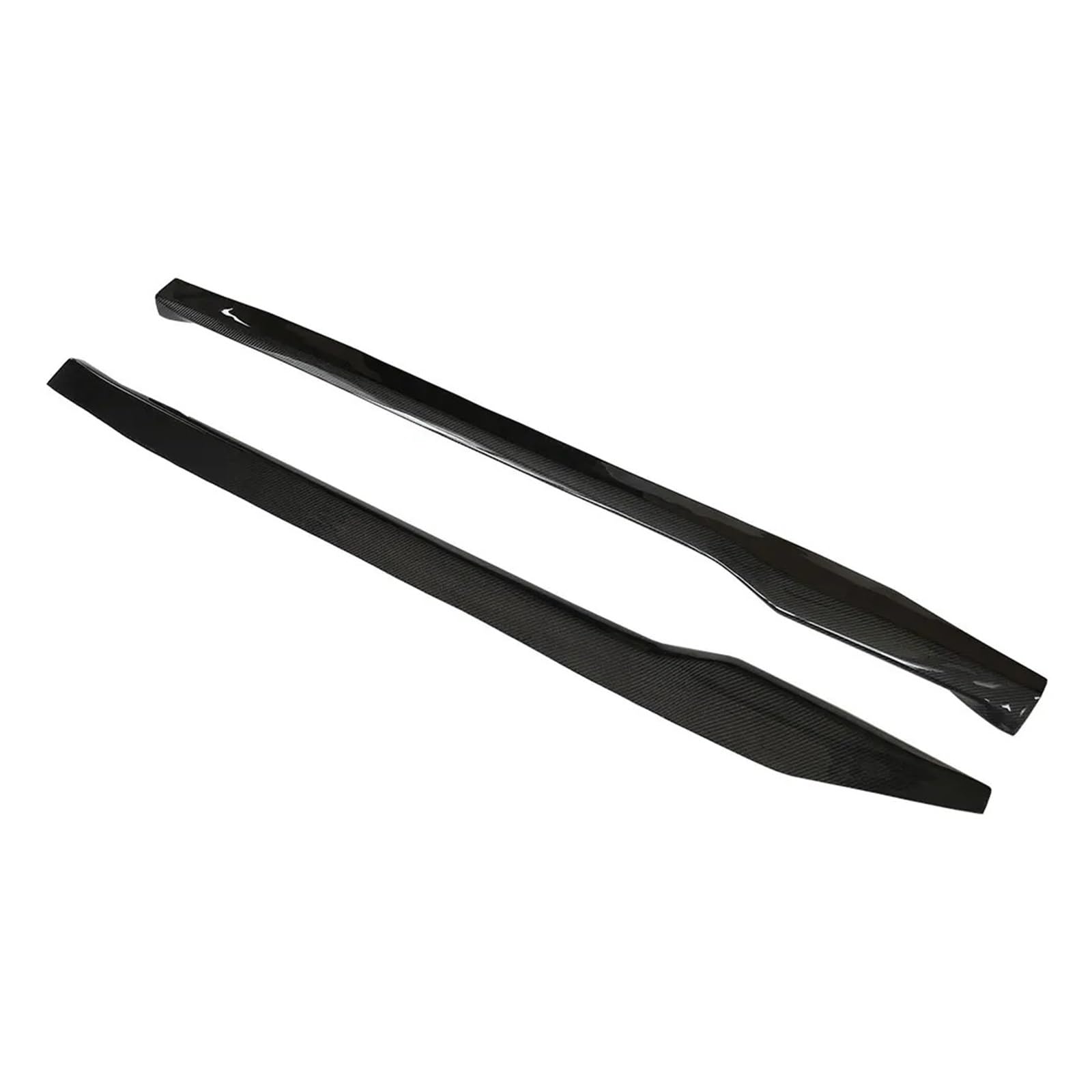 Auto-Seitenschweller, Kohlefaser-Seitenschweller, kompatibel mit Porsche 992 911 2019-UP, Seitentür-Stoßstangenverlängerung, Splitter, Spoiler, Body-Kit(Glossy Carbon) von CNZLUVNS