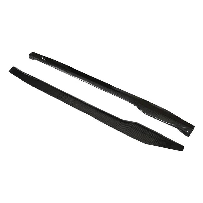 Auto-Seitenschweller, Kohlefaser-Seitenschweller, kompatibel mit Porsche 992 911 2019-UP, Seitentür-Stoßstangenverlängerung, Splitter, Spoiler, Body-Kit(Glossy Carbon) von CNZLUVNS