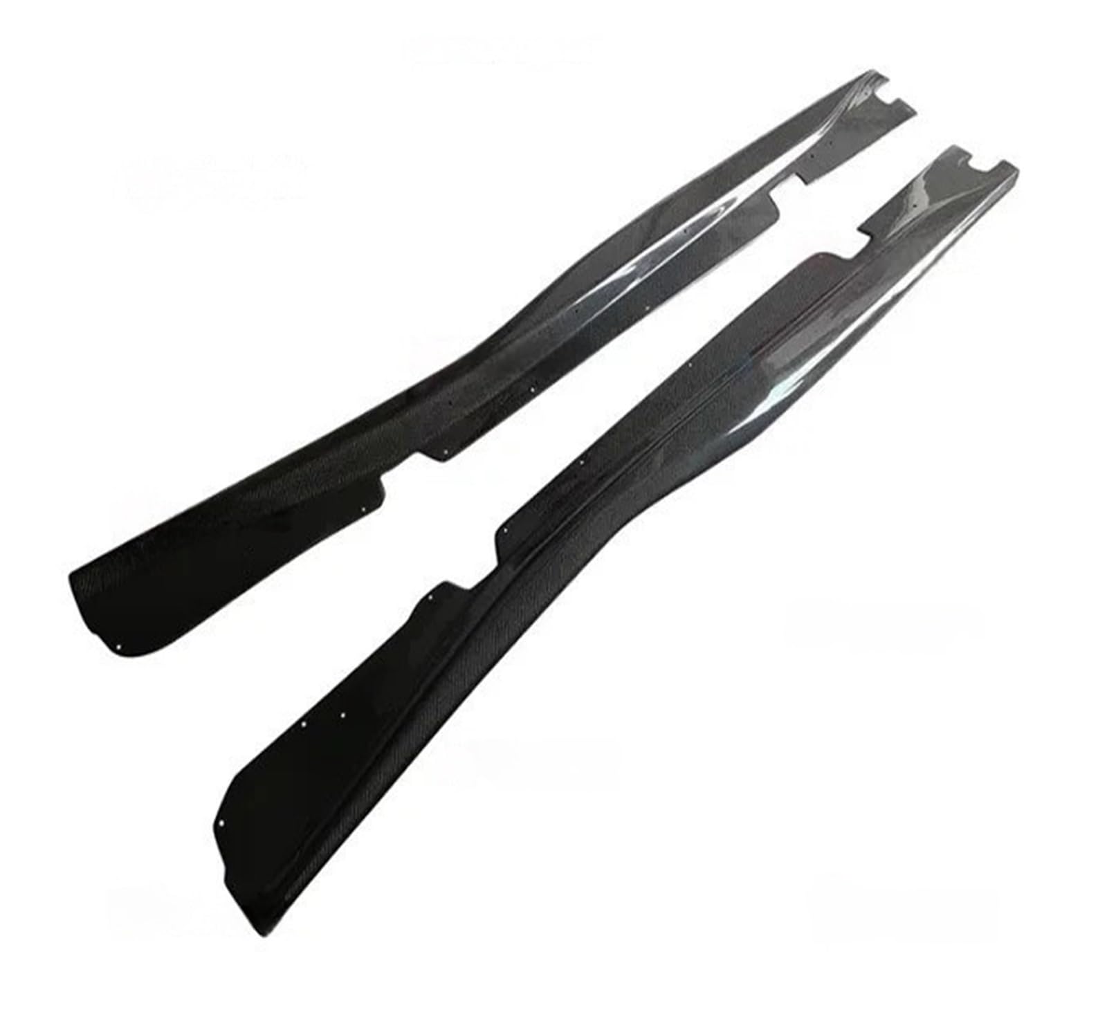 Auto-Seitenschweller, Kompatibel for Chevrolet Corvette C7 2014-2019 Carbon Faser Auto Stoßstange Lippe Seite Rock Spoiler Abdeckung Körper Kit(Carbon Fiber) von CNZLUVNS