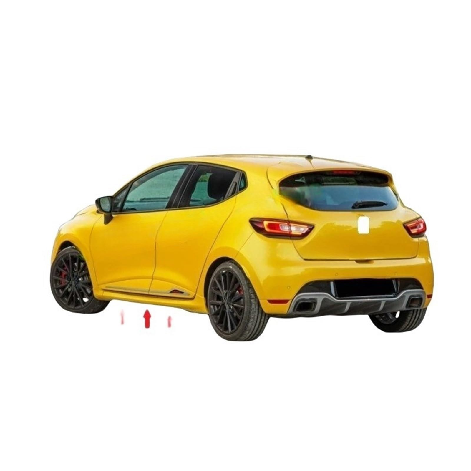 Auto-Seitenschweller, Kompatibel for Clio 4 Seitenschweller 2012–2016, Schwellerverkleidung, Auto-Styling, Auto-Universal-Spoiler, Schmutzfänger, Lippe(Send Color Code via Contact Seller) von CNZLUVNS