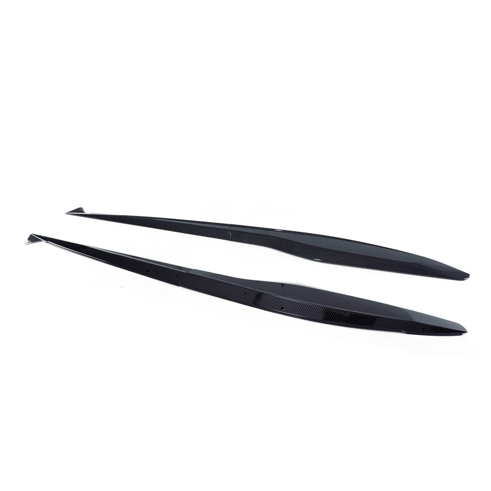 Auto-Seitenschweller, Kompatibel for Corvette C8 2023–2024 Z06, Auto-Seitenschweller, passend for Widebody-Version, Karbonfaser-Look, glänzendes schwarzes Body-Kit, Autozubehör(Carbon Fiber Look) von CNZLUVNS