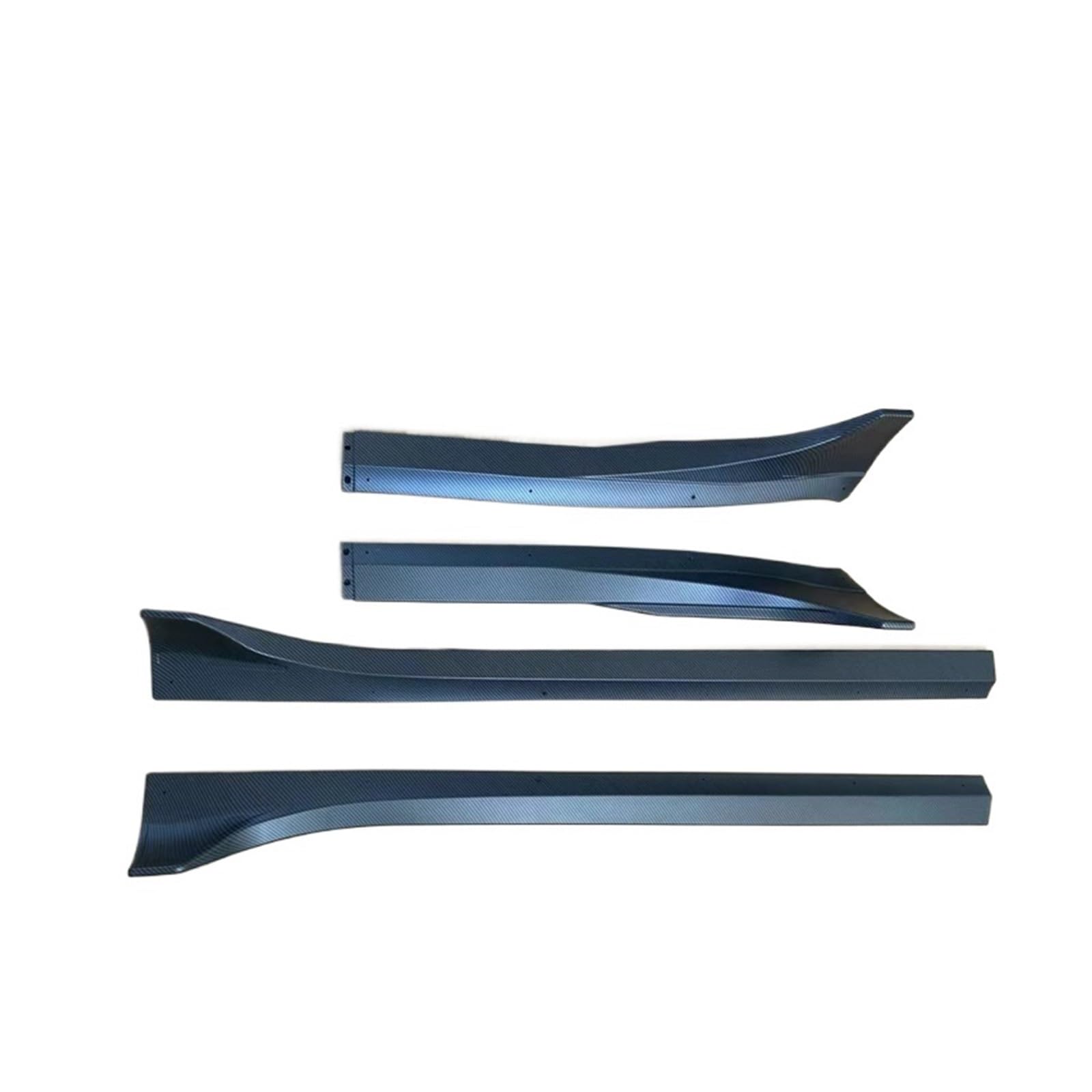 Auto-Seitenschweller, Kompatibel for Tesla Model 3 und Model Y 2018–2023+, 4 Stück, glänzendes Schwarz/Karbonfaser-Farbe, Body-Kit, Seitenschweller-Spoiler-Zubehör(Y carbon color) von CNZLUVNS