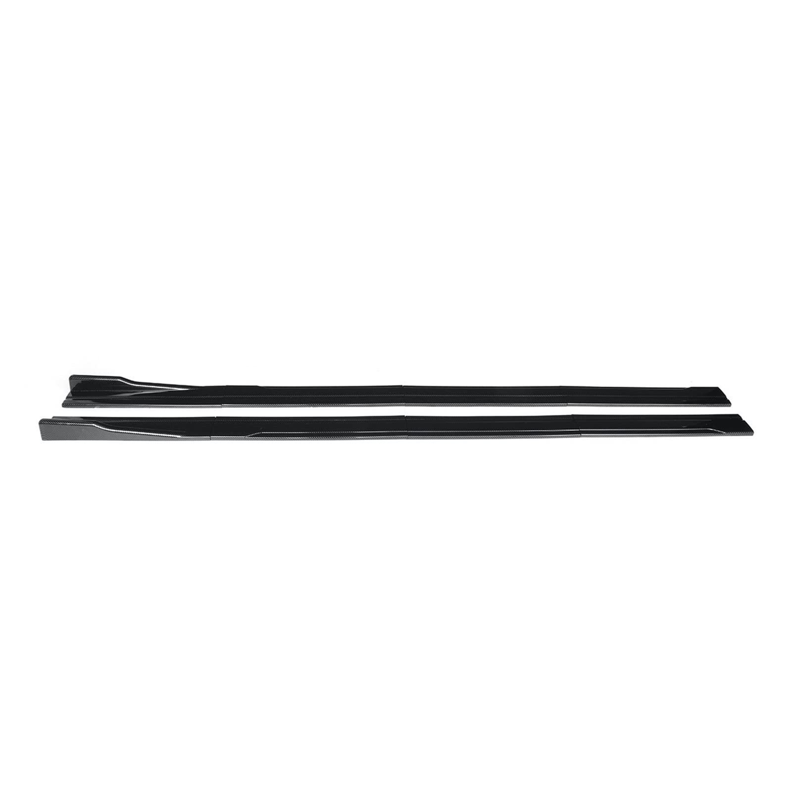 Auto-Seitenschweller, Universal 2,2 m Seite Rock Splitter Winglet Seite Flügel Stoßstange Lippe Kompatibel for BMW for Benz for Audi for Ford for PEUGEOT for SEAT Leon Etc(Carbon fiber look) von CNZLUVNS