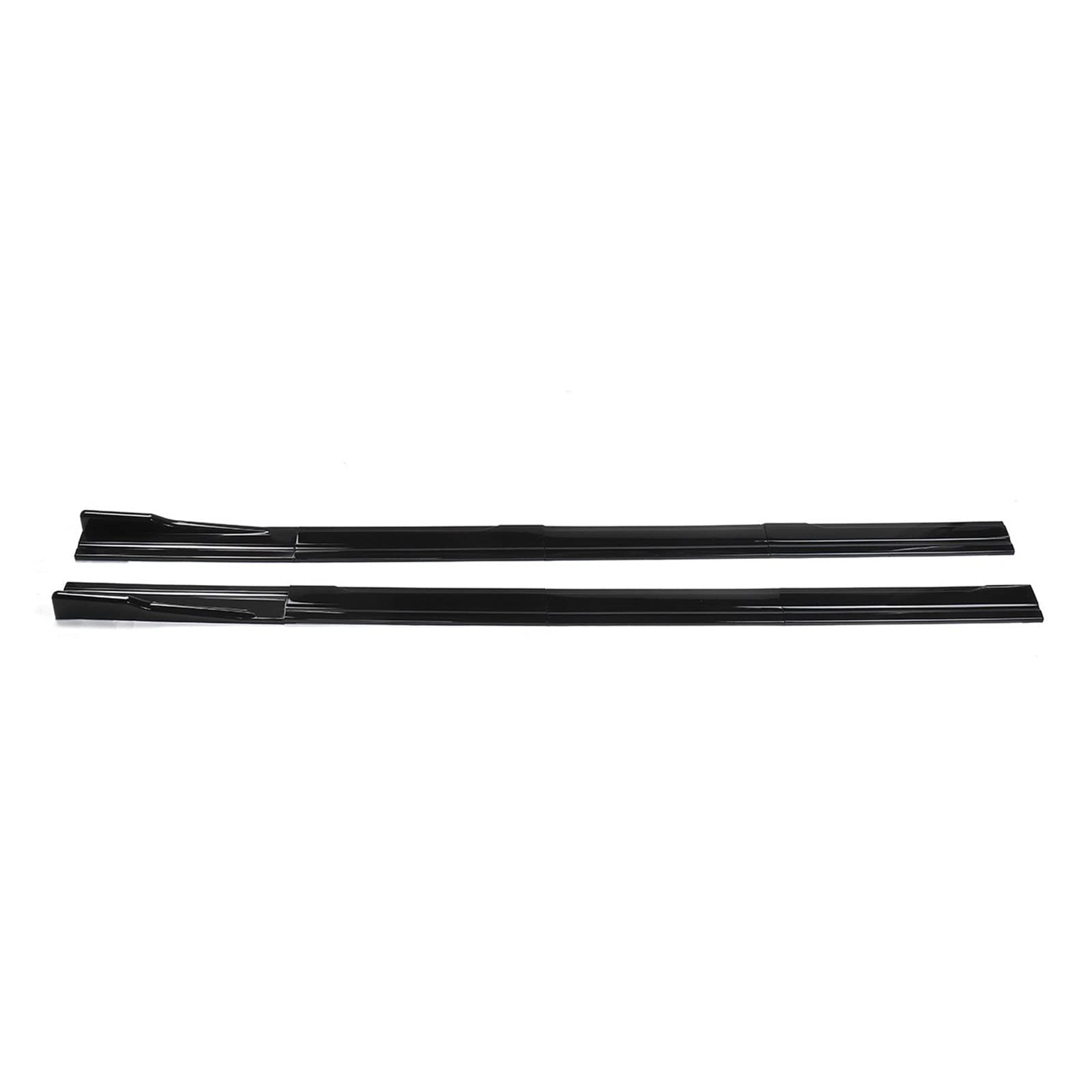 Auto-Seitenschweller, Universal 2,2 m Seite Rock Splitter Winglet Seite Flügel Stoßstange Lippe Kompatibel for BMW for Benz for Audi for Ford for PEUGEOT for SEAT Leon Etc(Glossy black) von CNZLUVNS