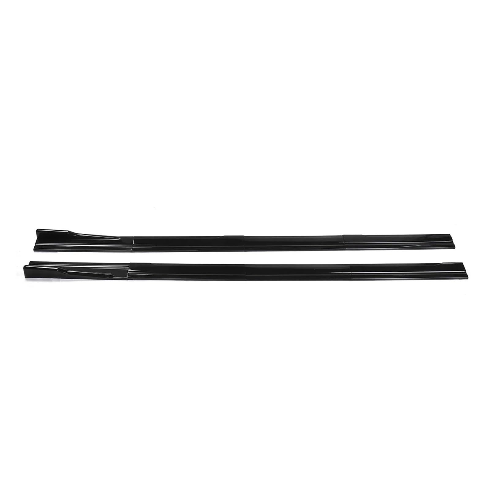 Auto-Seitenschweller, Universal-Auto-Seitenschweller, 8 Stück, 2,2 m, Winglet-Splitter, Lippe, Seitenspoiler, kompatibel for VW, Polo, Golf, Mk5, Mk6, 7, Jetta, Passat(Glossy Black) von CNZLUVNS