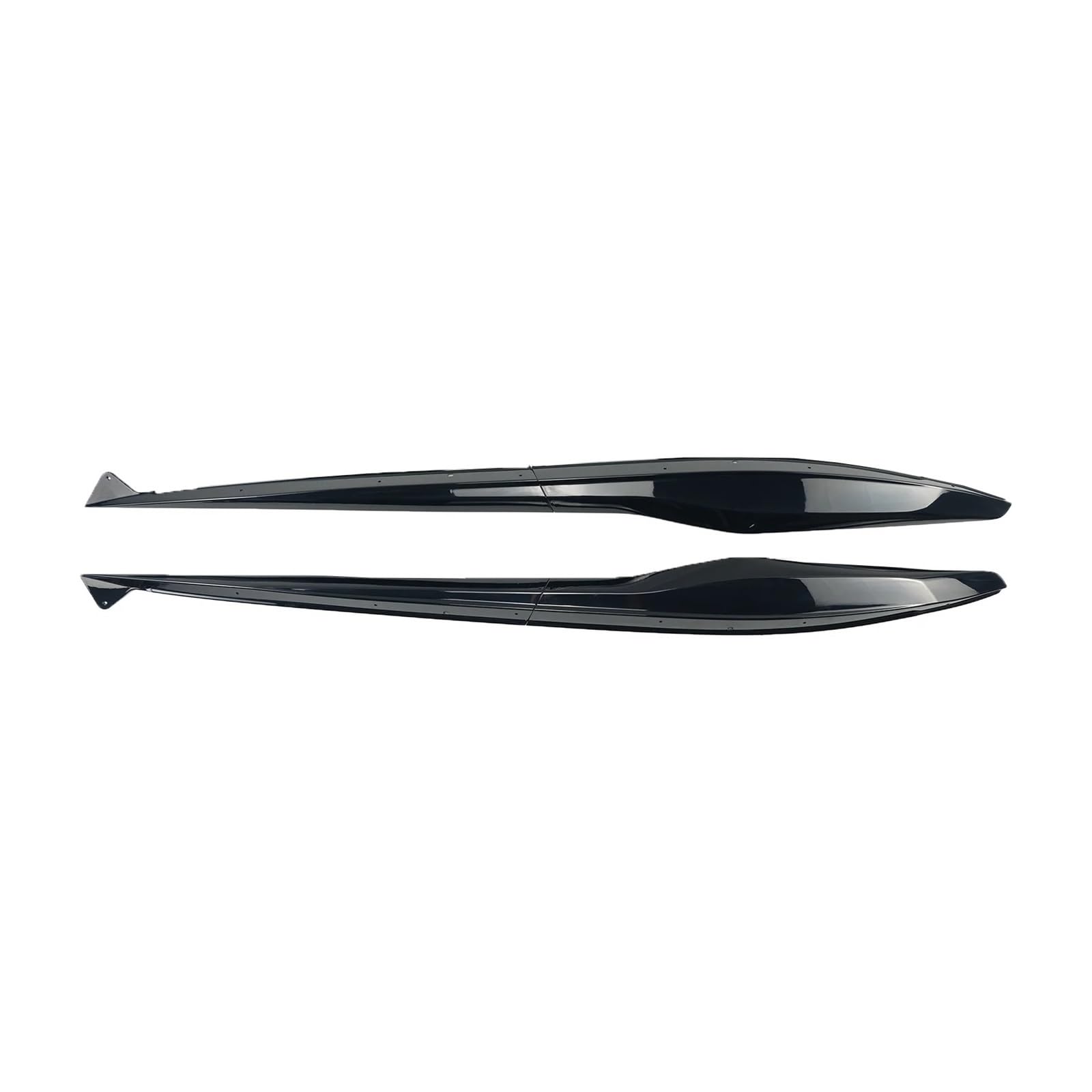 Auto-Seitenschweller, for Corvette C8 2023–2024 Z06, Auto-Seitenschweller, kompatibel mit Wide-Body-Version, Autozubehör, matt/glänzend, schwarzer Carbonfaser-Look(Glossy Black) von CNZLUVNS
