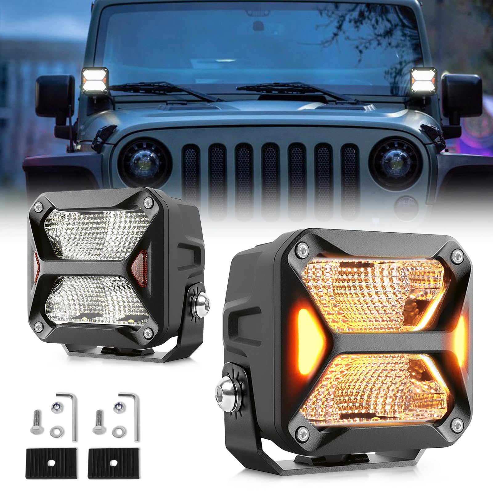 CO LIGHT 3 Zoll LED Arbeitsscheinwerfer 48W Arbeitsscheinwerfer 12v 24V IP68 LED Scheinwerfer Für Motorräder, Auto, Traktoren, LKW, SUV, Boote CO LIGHT 3 Zoll LED Arbeitsscheinwerfer 48W Arbeitsscheinwerfer 12v 24V IP68 LED Scheinwerfer Für Motorräder, Auto, Traktoren, LKW, SUV, Boote von CO LIGHT
