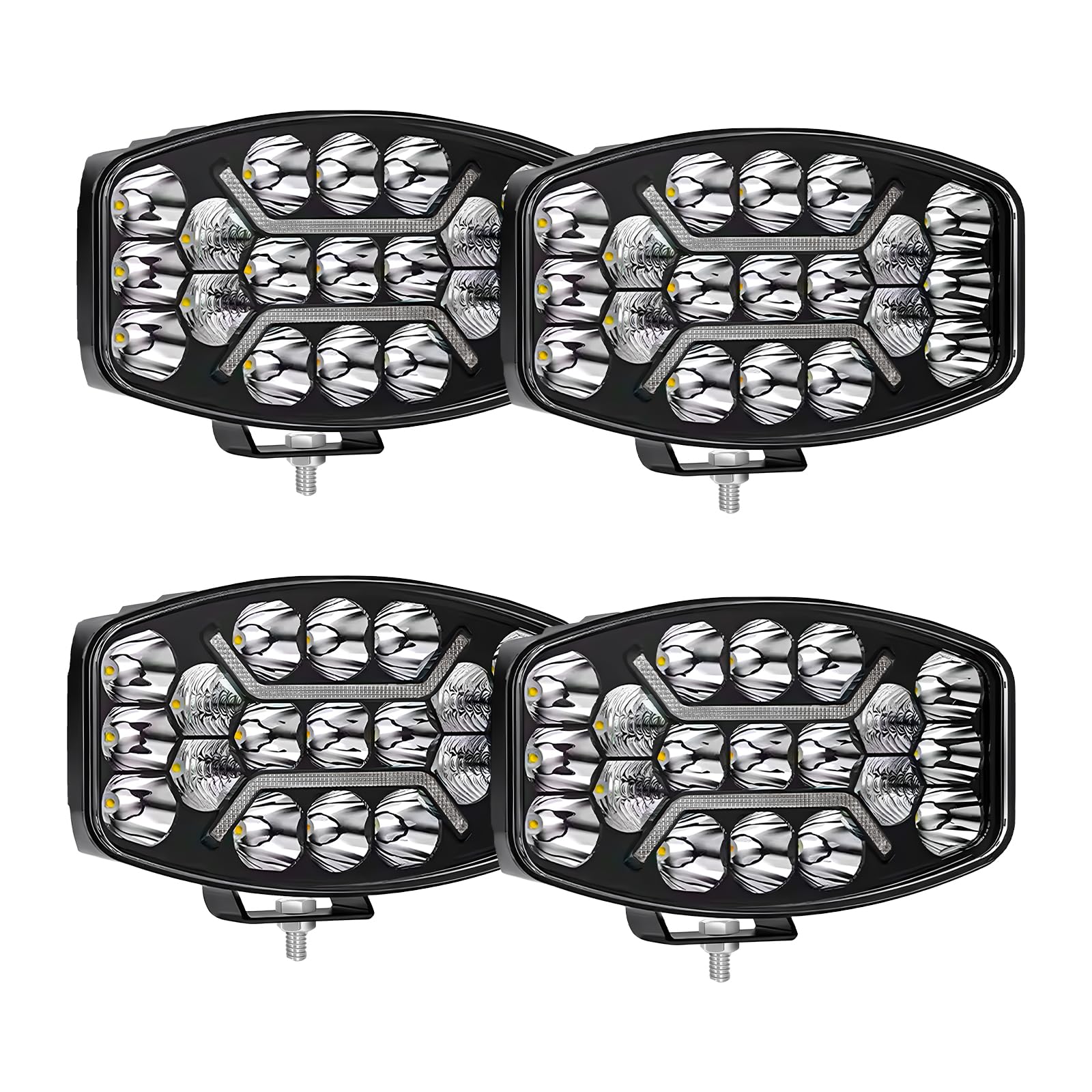 CO LIGHT 4PCS 10 Zoll LED Arbeitsscheinwerfer 12v,270W Runder LED Scheinwerfer ECE IP68 Wasserdicht mit Zulassung für Traktor Offroad Auto Bagger LKW SUV ATV CO LIGHT 4PCS 10 Zoll LED Arbeitsscheinwerfer 12v,270W Runder LED Scheinwerfer ECE IP68 Wasserdicht mit Zulassung für Traktor Offroad Auto Bagger LKW SUV ATV von CO LIGHT