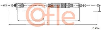 Cofle Seilzug, Feststellbremse [Hersteller-Nr. 10.4664] für Citroën von COFLE