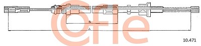 Cofle Seilzug, Feststellbremse [Hersteller-Nr. 10.471] für Citroën von COFLE