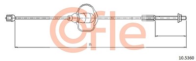 Cofle Seilzug, Feststellbremse [Hersteller-Nr. 10.5360] für Ford von COFLE