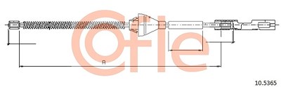 Cofle Seilzug, Feststellbremse [Hersteller-Nr. 10.5365] für Ford von COFLE