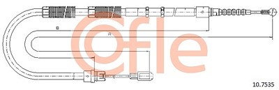 Cofle Seilzug, Feststellbremse [Hersteller-Nr. 10.7535] für Audi von COFLE
