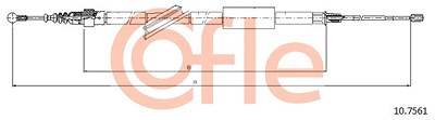 Cofle Seilzug, Feststellbremse [Hersteller-Nr. 10.7561] für Audi von COFLE