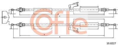 Cofle Seilzug, Feststellbremse [Hersteller-Nr. 10.8227] für Volvo von COFLE
