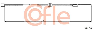 Cofle Seilzug, Feststellbremse [Hersteller-Nr. 11.5756] für Opel von COFLE