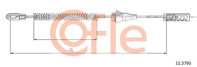 Cofle Seilzug, Feststellbremse [Hersteller-Nr. 11.5793] für Opel von COFLE