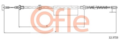 Cofle Seilzug, Feststellbremse [Hersteller-Nr. 12.3723] für Iveco von COFLE