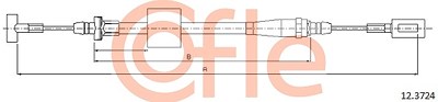 Cofle Seilzug, Feststellbremse [Hersteller-Nr. 12.3724] für Iveco von COFLE