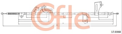 Cofle Seilzug, Feststellbremse [Hersteller-Nr. 17.0368] für Nissan von COFLE