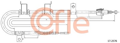 Cofle Seilzug, Feststellbremse [Hersteller-Nr. 17.2576] für Hyundai von COFLE