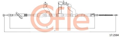 Cofle Seilzug, Feststellbremse [Hersteller-Nr. 17.2584] für Hyundai von COFLE