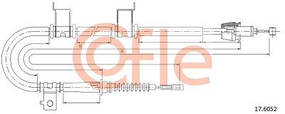 Cofle Seilzug, Feststellbremse [Hersteller-Nr. 17.6052] für Kia von COFLE