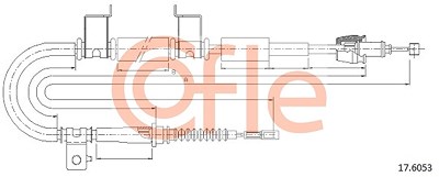 Cofle Seilzug, Feststellbremse [Hersteller-Nr. 17.6053] für Kia von COFLE
