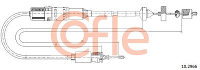 Cofle Seilzug, Kupplungsbetätigung [Hersteller-Nr. 10.2966] für Renault von COFLE