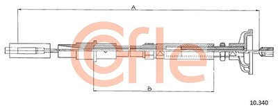 Cofle Seilzug, Kupplungsbetätigung [Hersteller-Nr. 10.340] für VW von COFLE
