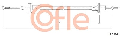 Cofle Seilzug, Kupplungsbetätigung [Hersteller-Nr. 11.2326] für Ford von COFLE