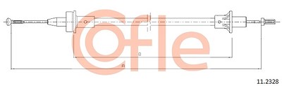 Cofle Seilzug, Kupplungsbetätigung [Hersteller-Nr. 11.2329] für Ford von COFLE
