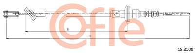 Cofle Seilzug, Kupplungsbetätigung [Hersteller-Nr. 18.3500] für Chevrolet, Gm Korea von COFLE