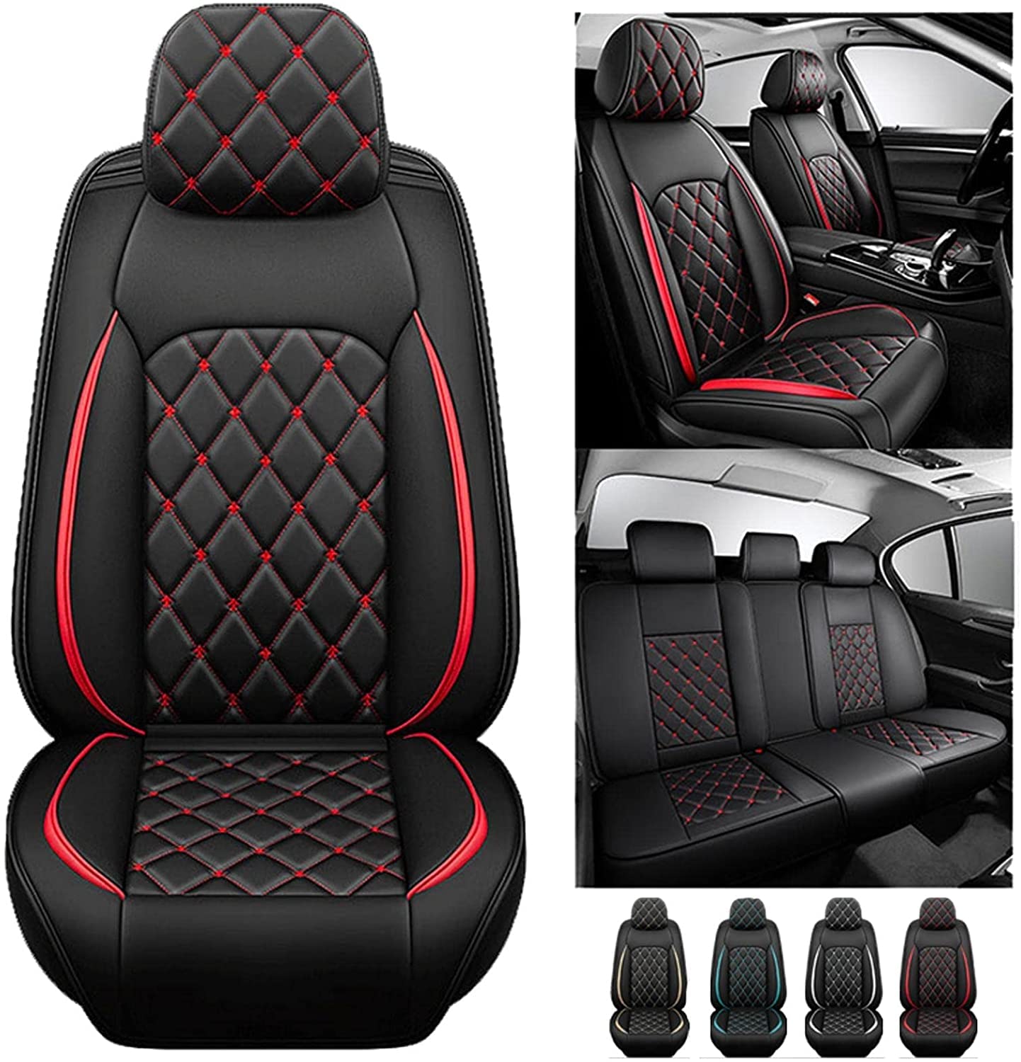 Autositzbezüge Set Für BMW 2er F22 F23 F45 F46 F44 G42 U06 2er Active Tourer, Universal 5 Sitze PU-Leder Sitzbezüge Auto Allwetter Rutschfester Wasserdichter Schützender Auto Sitzbezüge Covers Zubehör Autositzbezüge Set Für BMW 2er F22 F23 F45 F46 F44 G42 U06 2er Active Tourer, Universal 5 Sitze PU-Leder Sitzbezüge Auto Allwetter Rutschfester Wasserdichter Schützender Auto Sitzbezüge Covers Zubehör von COFUNU
