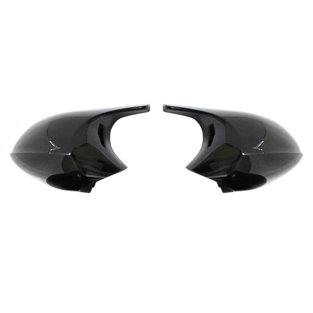Rückspiegel Spiegelkappen Für BM&W 1er 3er E81 E82 E87 E88 E90 E91 E92 E93 2005-2009 Auto Seitenspiegelabdeckung Rückspiegelkappen Schwarze (Color : ABS Black) von COGNOO