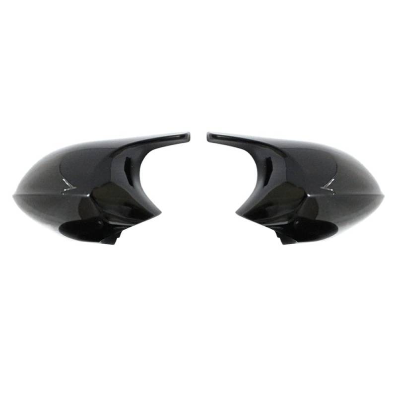 Rückspiegel Spiegelkappen Für BM&W 1er 3er E81 E82 E87 E88 E90 E91 E92 E93 2005-2009 Auto Seitenspiegelabdeckung Rückspiegelkappen Schwarze (Color : ABS Black) von COGNOO