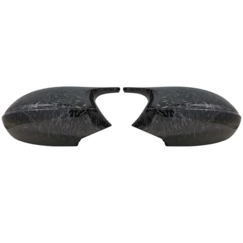 Rückspiegel Spiegelkappen Für BM&W 1er 3er E81 E82 E87 E88 E90 E91 E92 E93 2005-2009 Auto Seitenspiegelabdeckung Rückspiegelkappen Schwarze (Color : Forged Carbon Look) von COGNOO