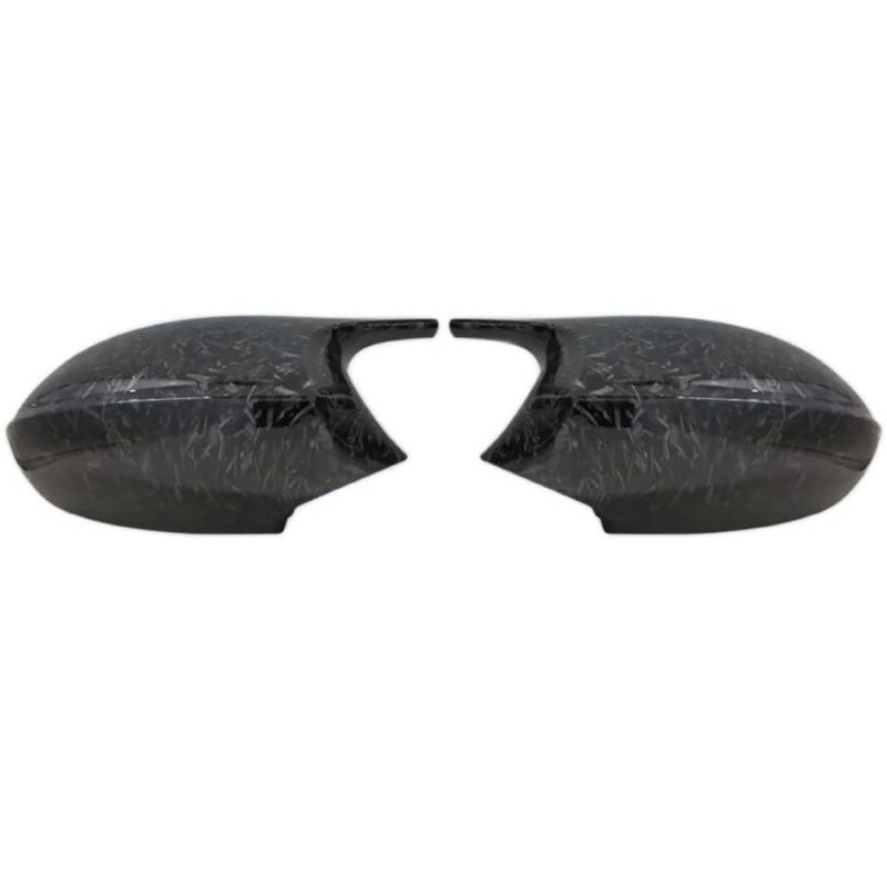 Rückspiegel Spiegelkappen Für BM&W 1er 3er E81 E82 E87 E88 E90 E91 E92 E93 2005-2009 Auto Seitenspiegelabdeckung Rückspiegelkappen Schwarze (Color : Forged Carbon Look) von COGNOO