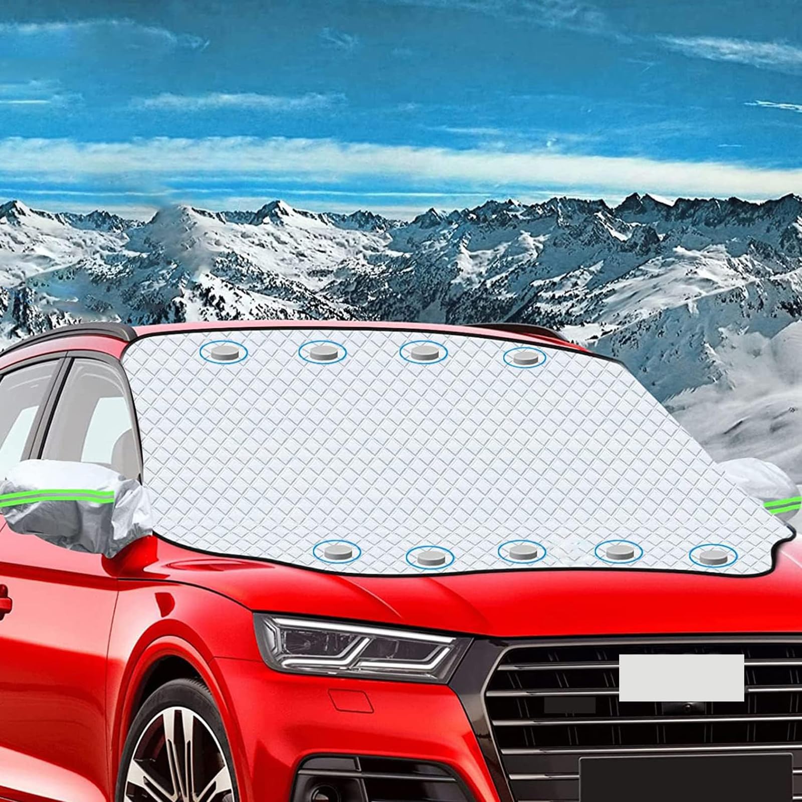 Auto-Windschutzscheiben-Schneedecke Für Peugeot 3008 2009-2016, Faltbare Ganzj￤hrig Verwendbare Frostschutz Sonnenschutz Frontscheibe Einschlie￟lich Spiegelabdeckung,148 * 116cm von COKYIS