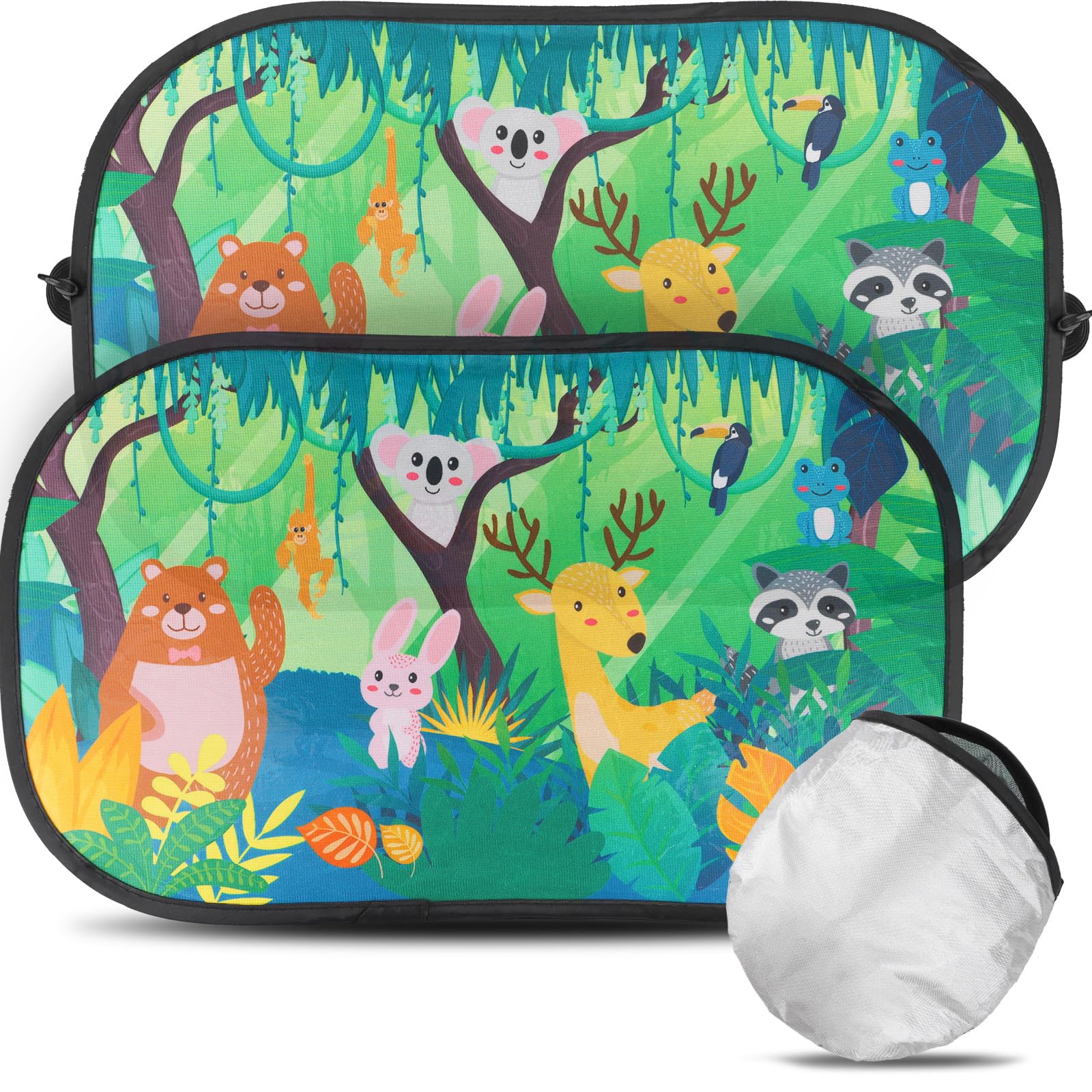 COLOFALLA 2 Stücke Sonnenschutz Auto Baby Sonnenschutz Auto Kinder Tiere mit 4 Saugnäpfe COLOFALLA 2 Stücke Sonnenschutz Auto Baby Sonnenschutz Auto Kinder Tiere mit 4 Saugnäpfe von COLOFALLA