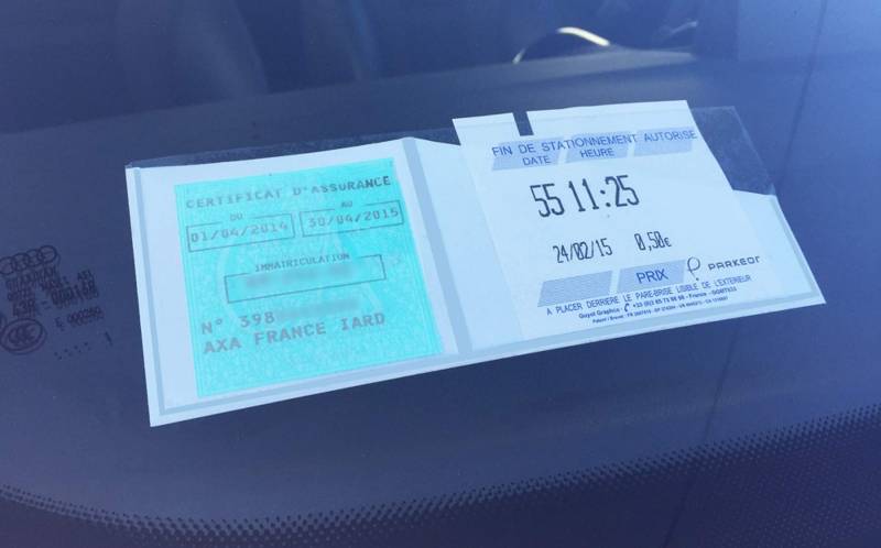sans Color Pop Tickets und Versicherung für Windschutzscheibe von SANS