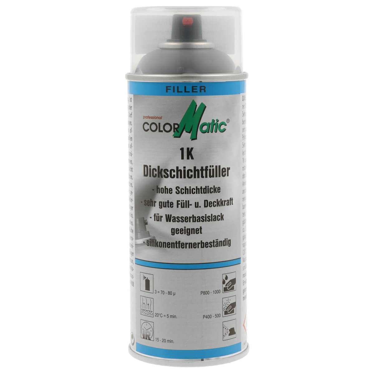 ColorMatic 339448 1K DICKSCHICHTFÜLLER mittelgrau 400 ml, grau ColorMatic 339448 1K DICKSCHICHTFÜLLER mittelgrau 400 ml, grau von COLORMATIC