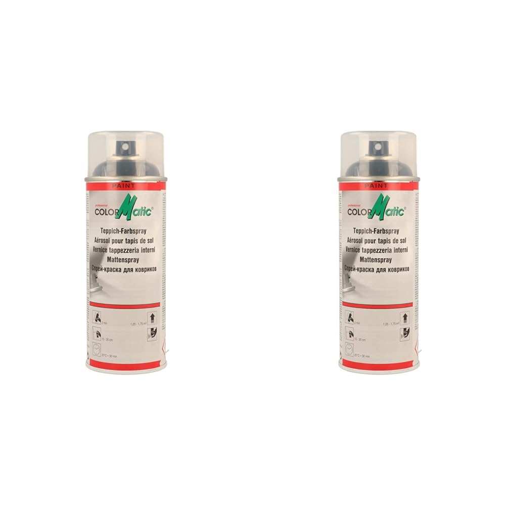 COLORMATIC 369056 Teppich-Farbspray schwarz 400 ml (Packung mit 2) von COLORMATIC