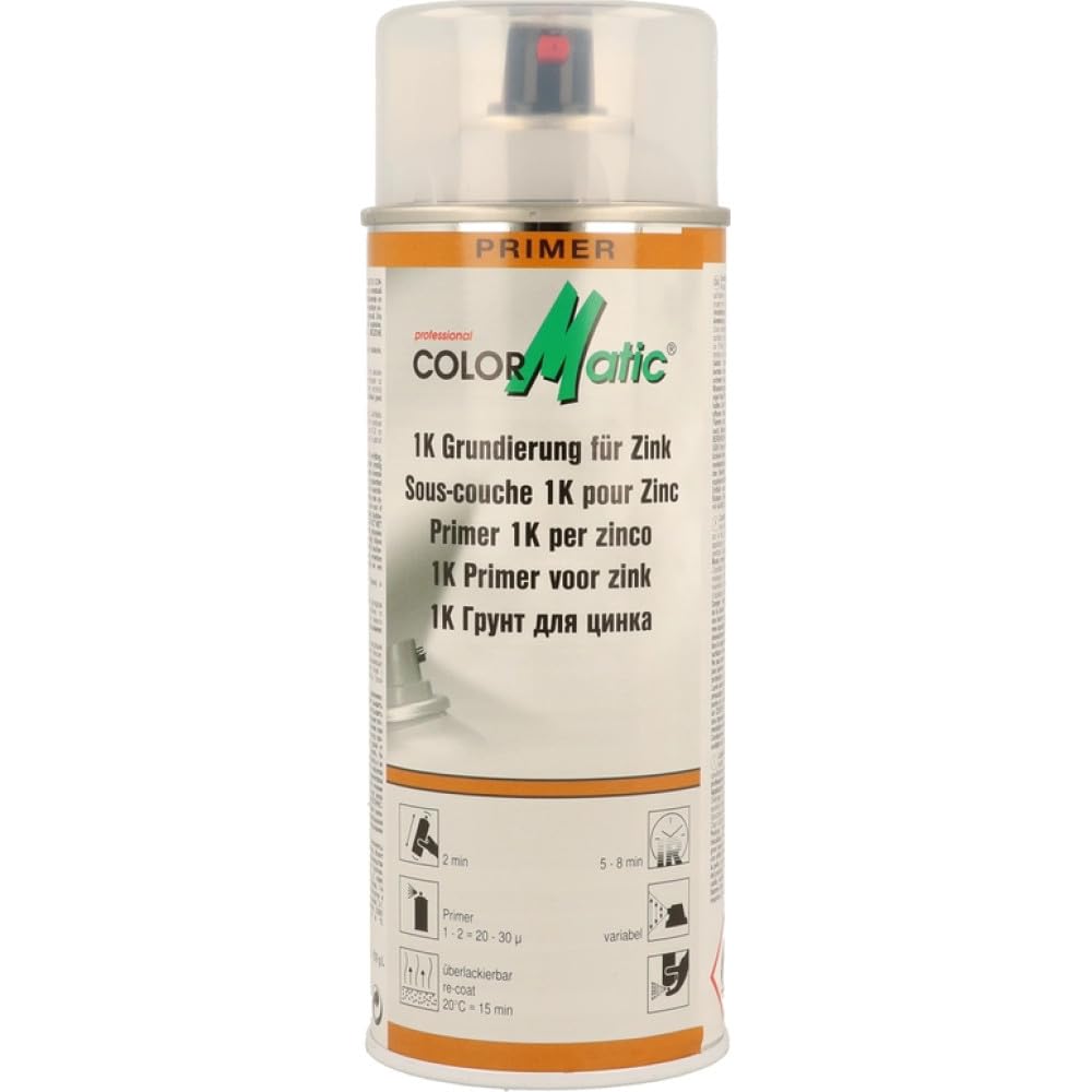ColorMatic 190285 1K Grundierung für Zink 400 ml ColorMatic 190285 1K Grundierung für Zink 400 ml von COLORMATIC