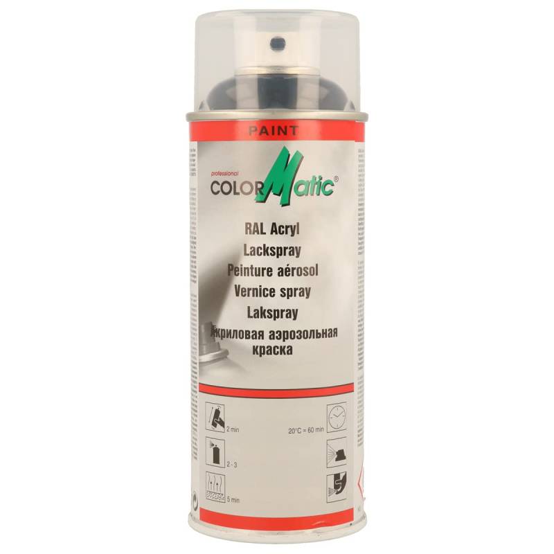 ColorMatic 856631 RAL-Acryl Lackspray RAL 9005 tiefschwarz glänzend 400 ml von COLORMATIC