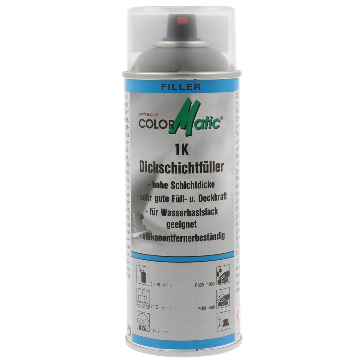 ColorMatic 339448 1K DICKSCHICHTFÜLLER mittelgrau 400 ml von COLORMATIC